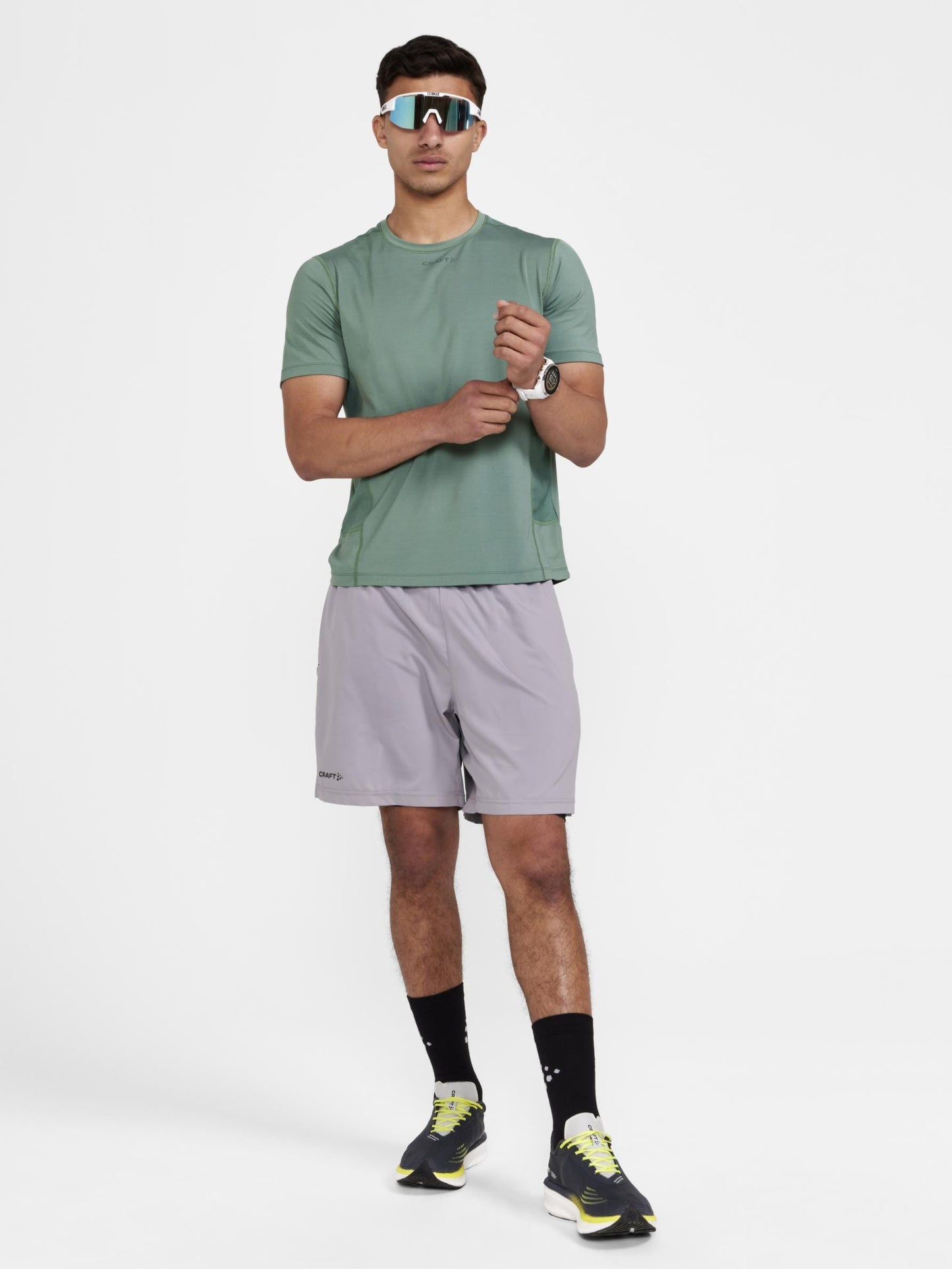 MEN'S ADV ESSENCE SHORT SLEEVE TRAINING TEE - JADE Craft Sportswear NA