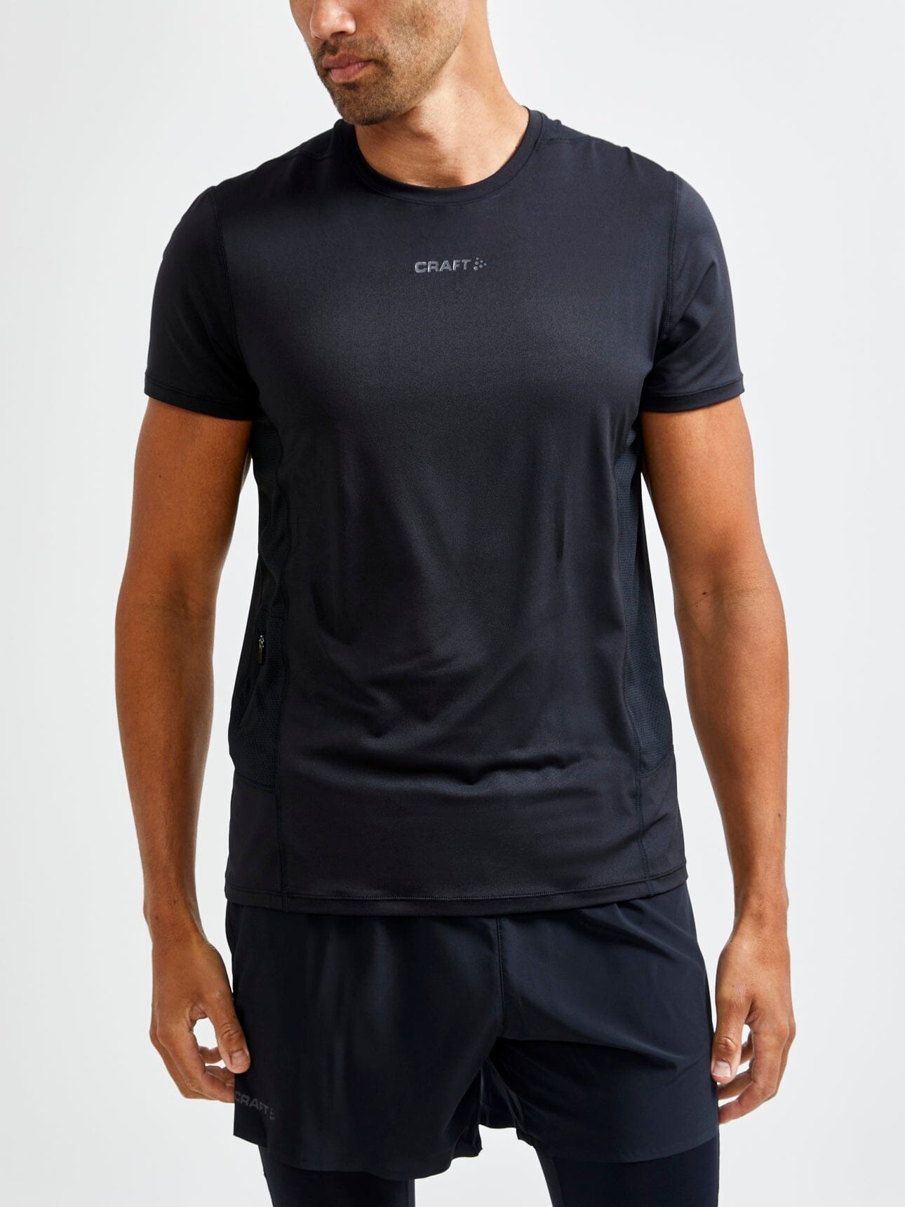 MEN'S ADV ESSENCE SHORT SLEEVE TRAINING TEE - Black Craft Sportswear NA
