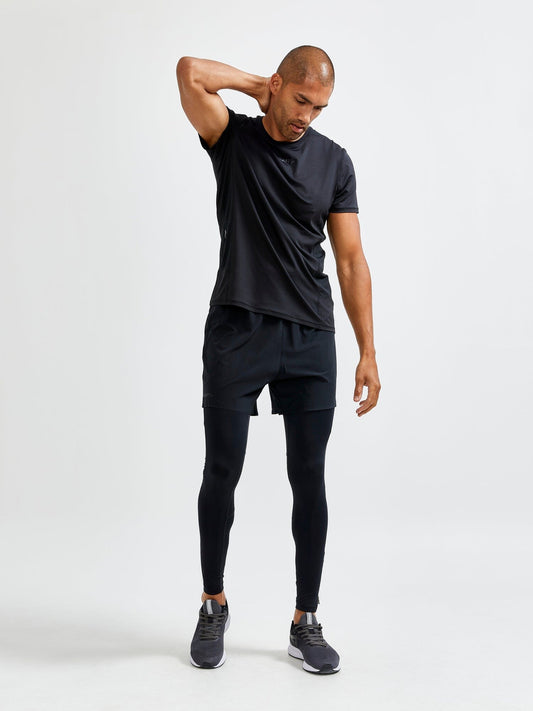 MEN'S ADV ESSENCE SHORT SLEEVE TRAINING TEE - Black Craft Sportswear NA
