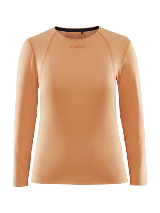 WOMEN'S ADV ESSENCE LONG SLEEVE TRAINING TEE - PEACH Craft Sportswear NA