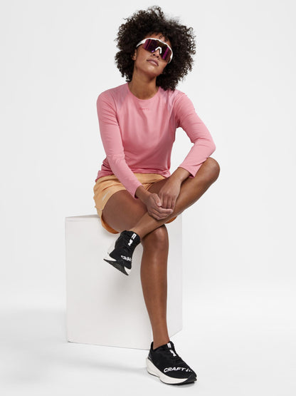 WOMEN'S ADV ESSENCE LONG SLEEVE TRAINING TEE - ARROSA Craft Sportswear NA