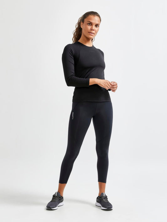 WOMEN'S ADV ESSENCE LONG SLEEVE TRAINING TEE - Black Craft Sportswear NA