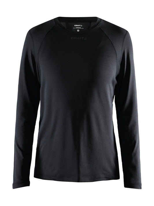 WOMEN'S ADV ESSENCE LONG SLEEVE TRAINING TEE - Black Craft Sportswear NA