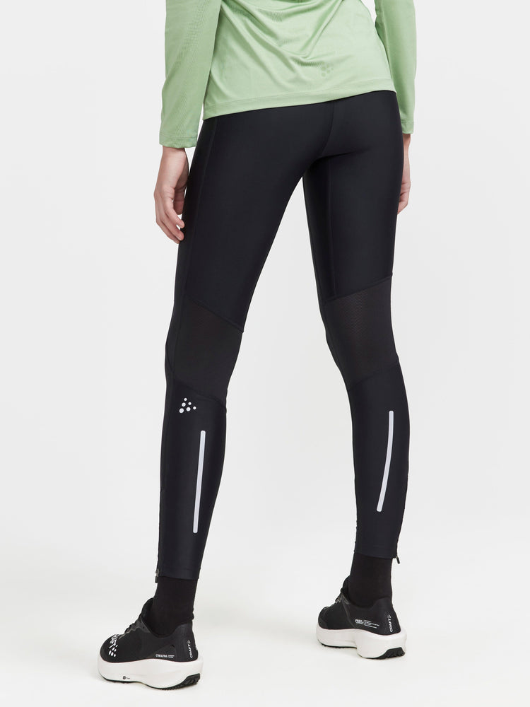 WOMEN'S ADV ESSENCE TRAINING ZIP TIGHTS - Black Craft Sportswear NA