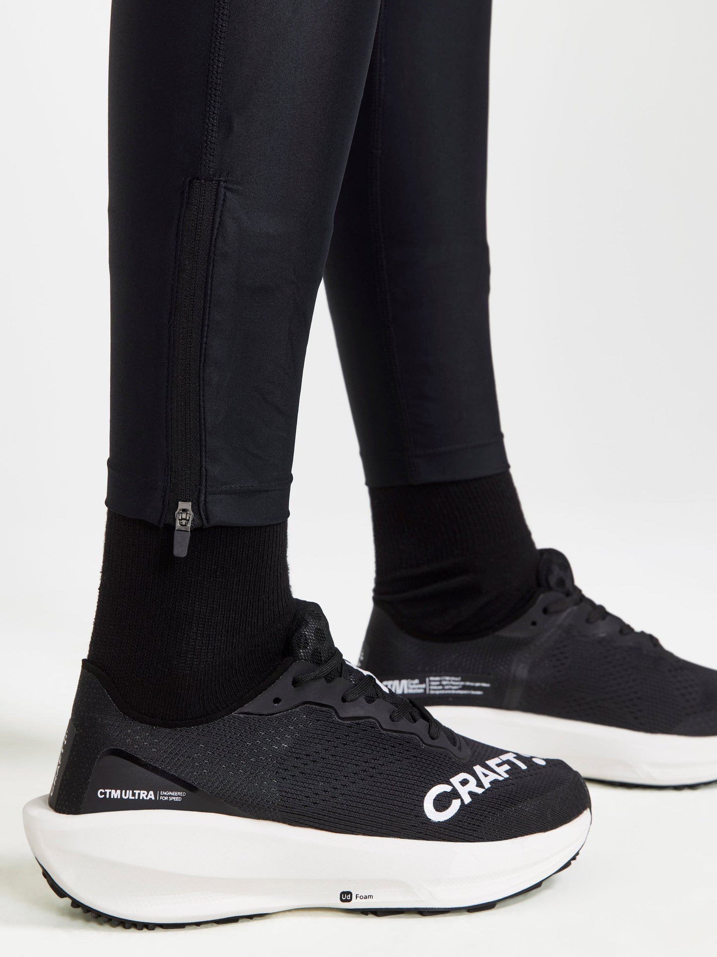 WOMEN'S ADV ESSENCE TRAINING ZIP TIGHTS - Black Craft Sportswear NA