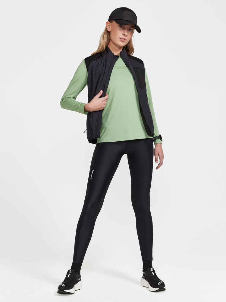 WOMEN'S ADV ESSENCE TRAINING ZIP TIGHTS - Black Craft Sportswear NA