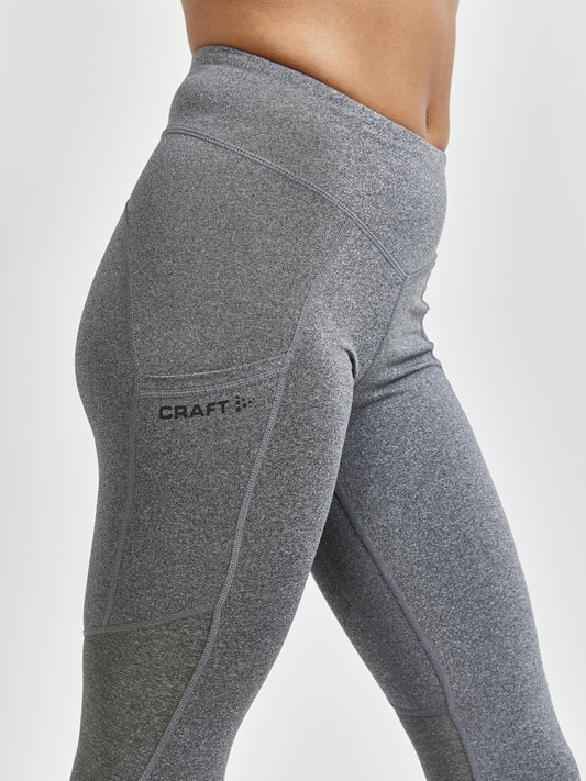 WOMEN'S ADV ESSENCE TRAINING TIGHTS - Dk Grey Melange Craft Sportswear NA