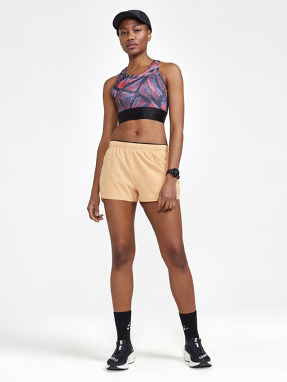 WOMEN'S ADV ESSENCE 2" STRETCH SHORTS - PEACH Craft Sportswear NA