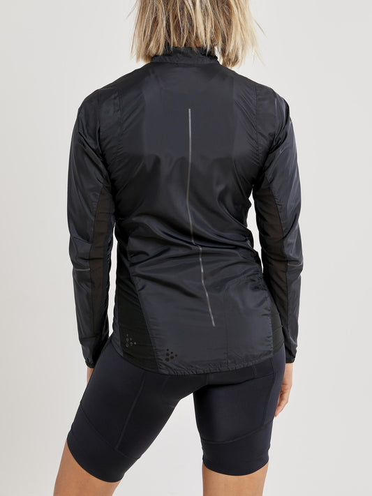 WOMEN'S ESSENCE LIGHT WIND CYCLING JACKET - Black Craft Sportswear NA