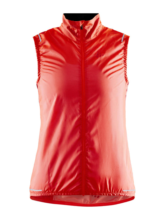 WOMEN'S ESSENCE LIGHT WIND CYCLING VEST - SHOCK Craft Sportswear NA