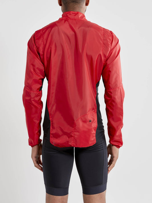 Men's Essence Light Wind Cycling Jacket - Bright Red Men's Jackets and Vests Craft Sportswear NA