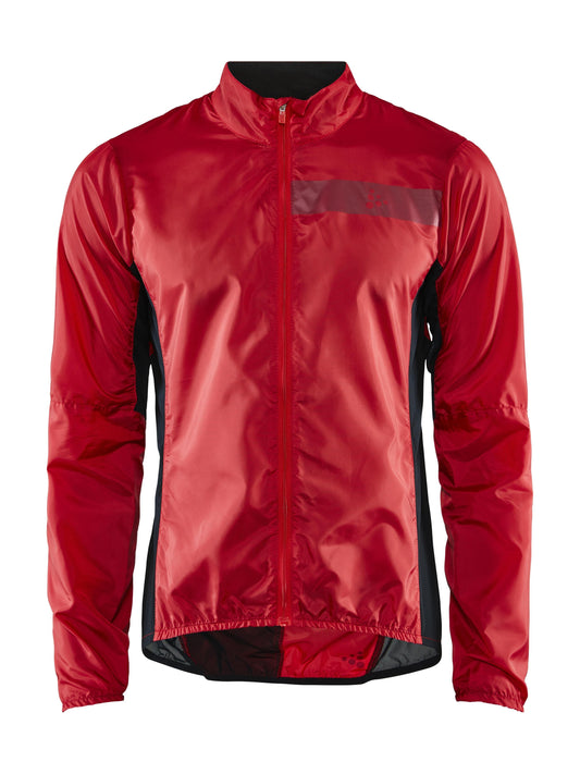 Men's Essence Light Wind Cycling Jacket - Bright Red Men's Jackets and Vests Craft Sportswear NA