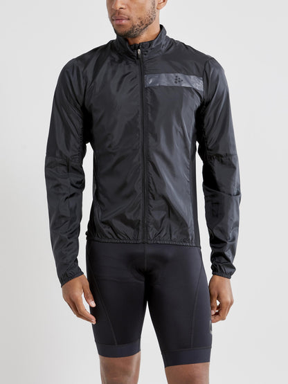 Men's Essence Light Wind Cycling Jacket - Black Men's Jackets and Vests Craft Sportswear NA