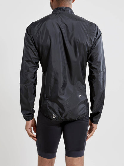 Men's Essence Light Wind Cycling Jacket - Black Men's Jackets and Vests Craft Sportswear NA
