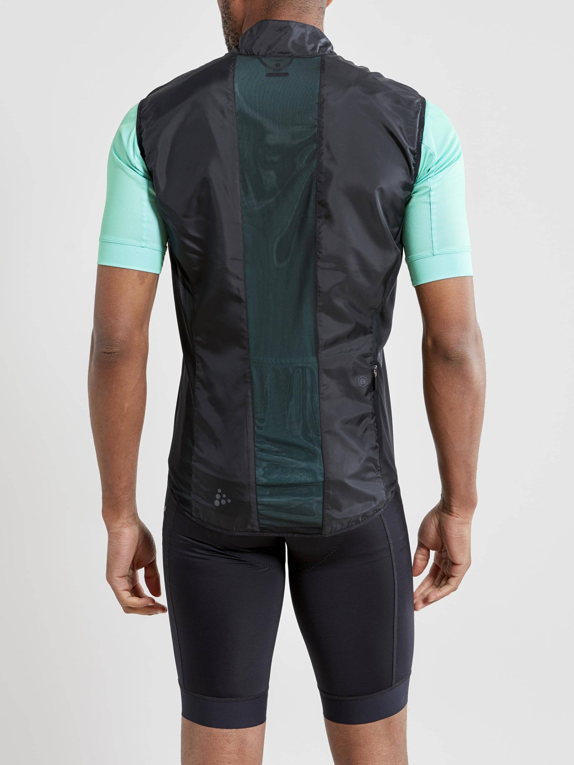 MEN'S ESSENCE LIGHT WIND CYCLING VEST - Black Craft Sportswear NA