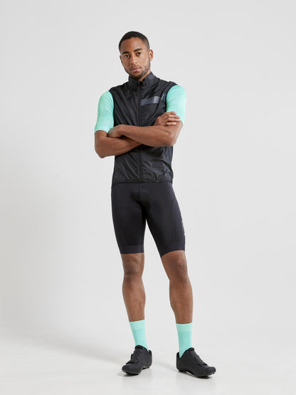 MEN'S ESSENCE LIGHT WIND CYCLING VEST - Black Craft Sportswear NA