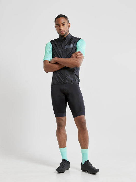 MEN'S ESSENCE LIGHT WIND CYCLING VEST - Black Craft Sportswear NA