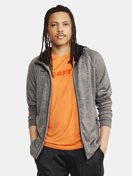 Men's ADV Unify Full-Zip Hood - Dk Grey Melange Craft Sportswear NA