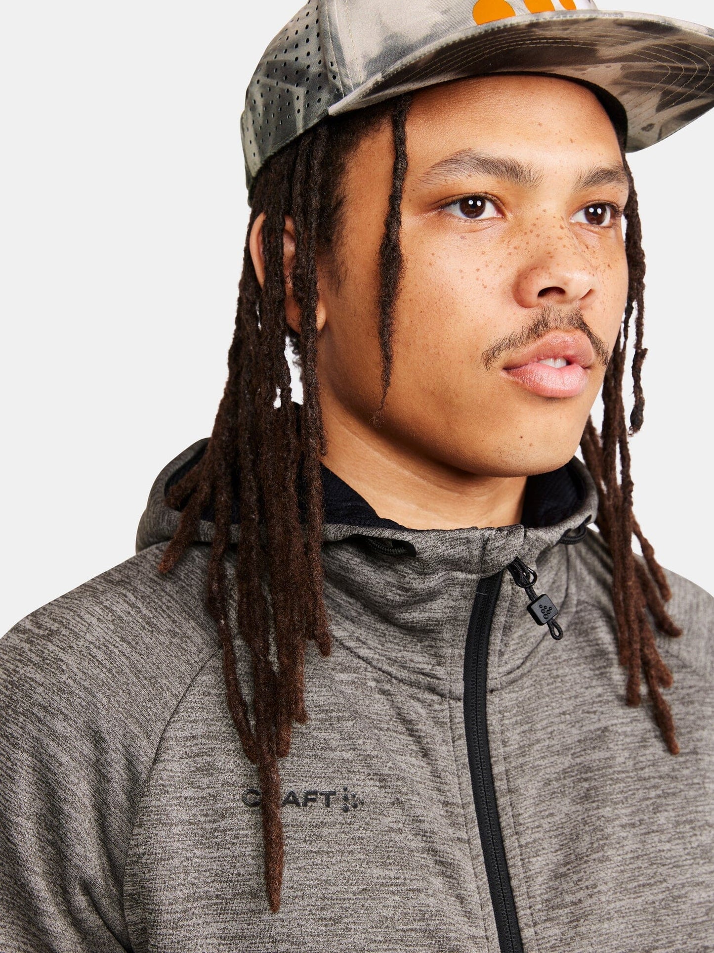 Men's ADV Unify Full-Zip Hood - Dk Grey Melange Craft Sportswear NA