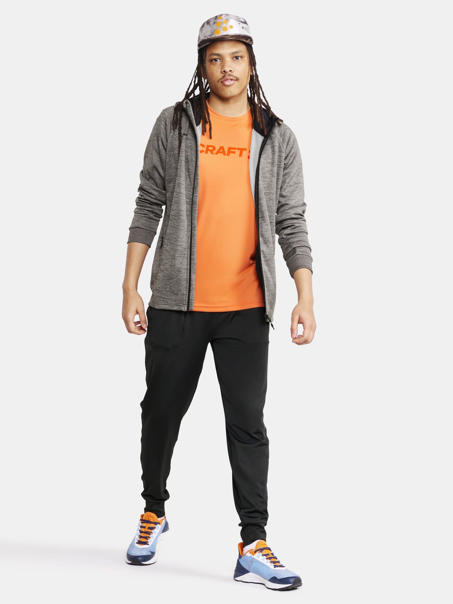 Men's ADV Unify Full-Zip Hood - Dk Grey Melange Craft Sportswear NA