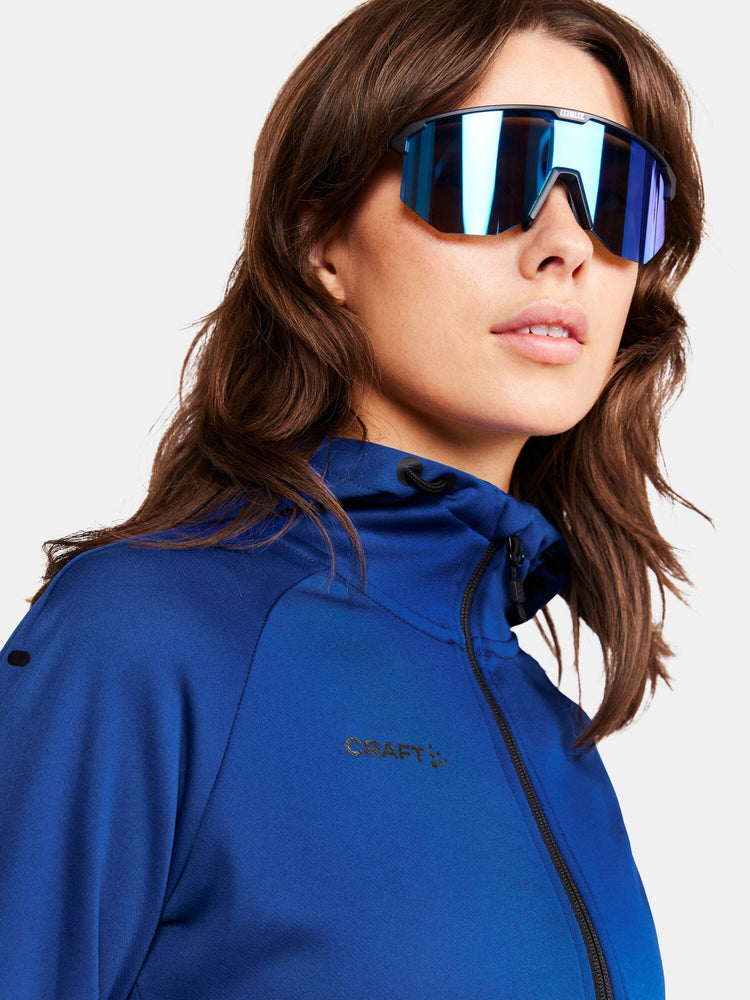 Women's ADV Full-Zip Hood - CLUB COBOLT Craft Sportswear NA