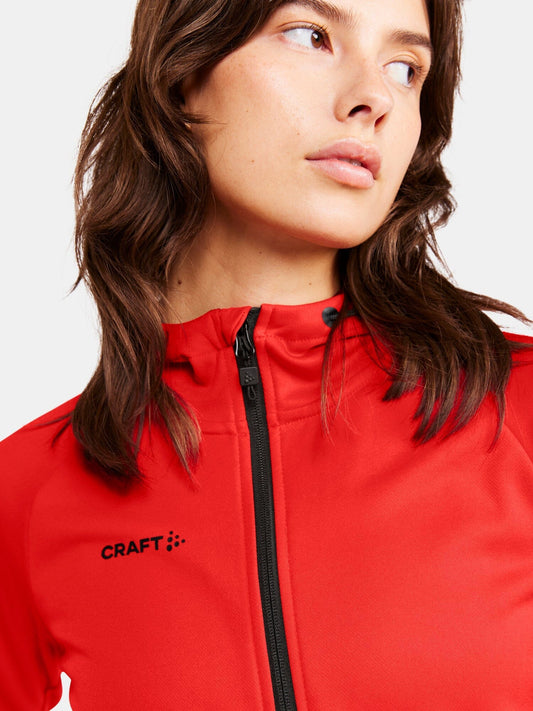Women's ADV Full-Zip Hood - BRIGHT RED Craft Sportswear NA
