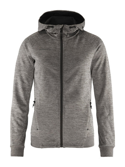 Women's ADV Full-Zip Hood - Dk Grey Melange Craft Sportswear NA