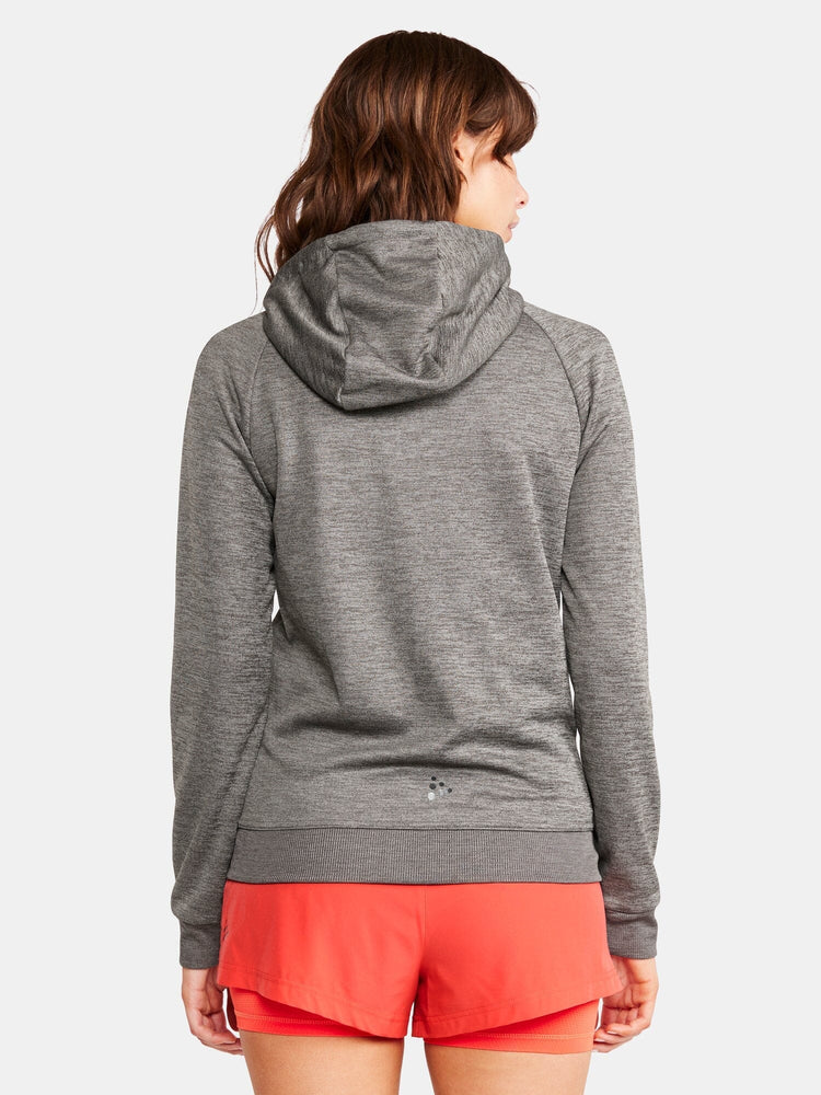 Women's ADV Full-Zip Hood - Dk Grey Melange Craft Sportswear NA