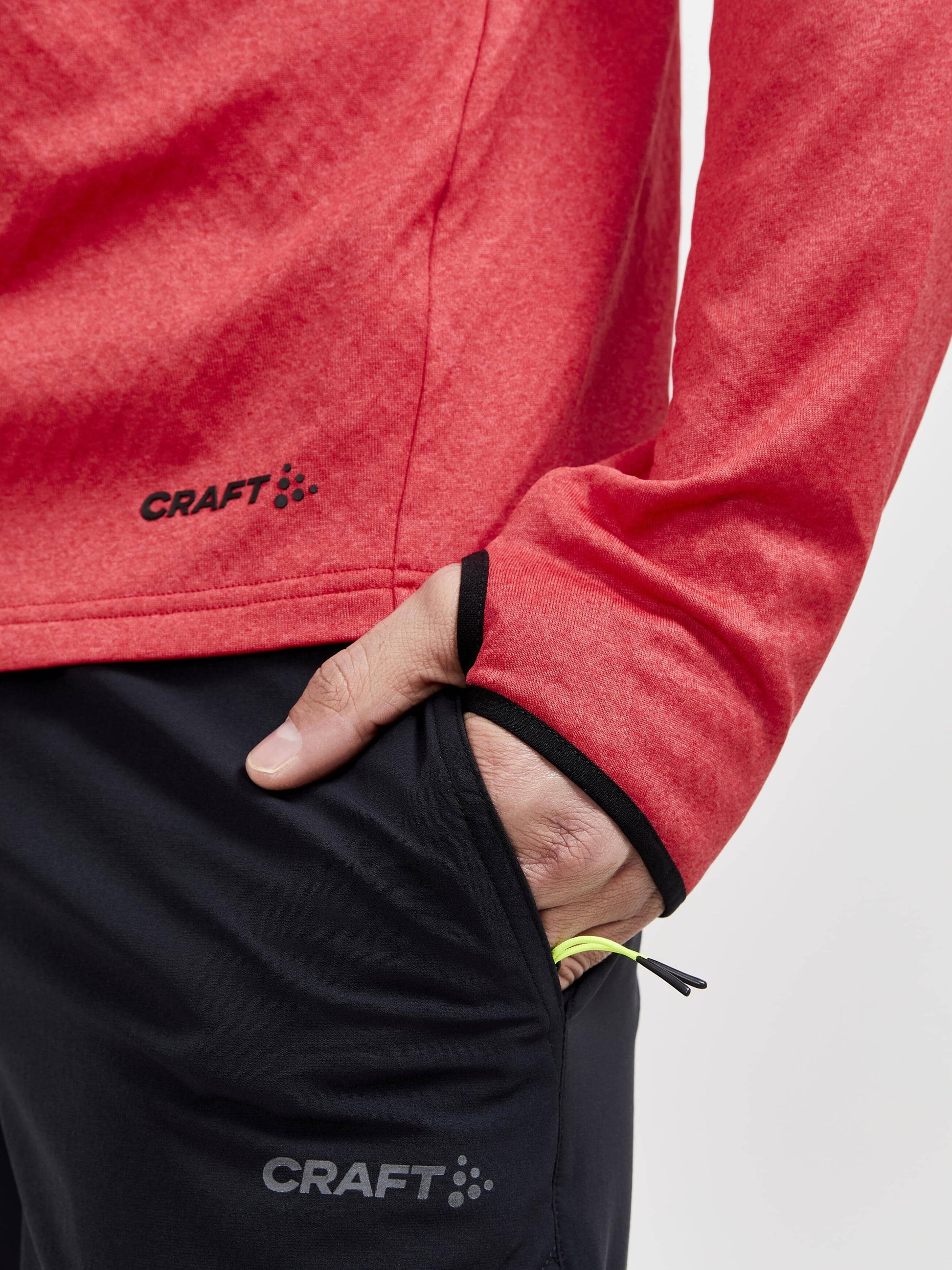 MEN'S CORE TRIM THERMAL MIDLAYER - LYCHEE-MELANGE Craft Sportswear NA