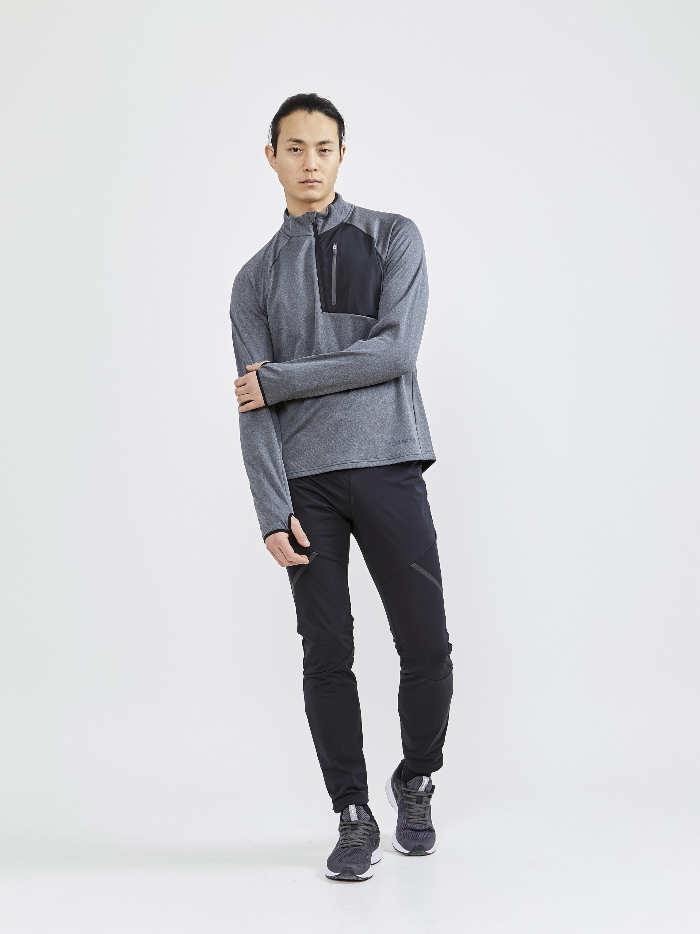 MEN'S CORE TRIM THERMAL MIDLAYER - Dk Grey Melange – Craft