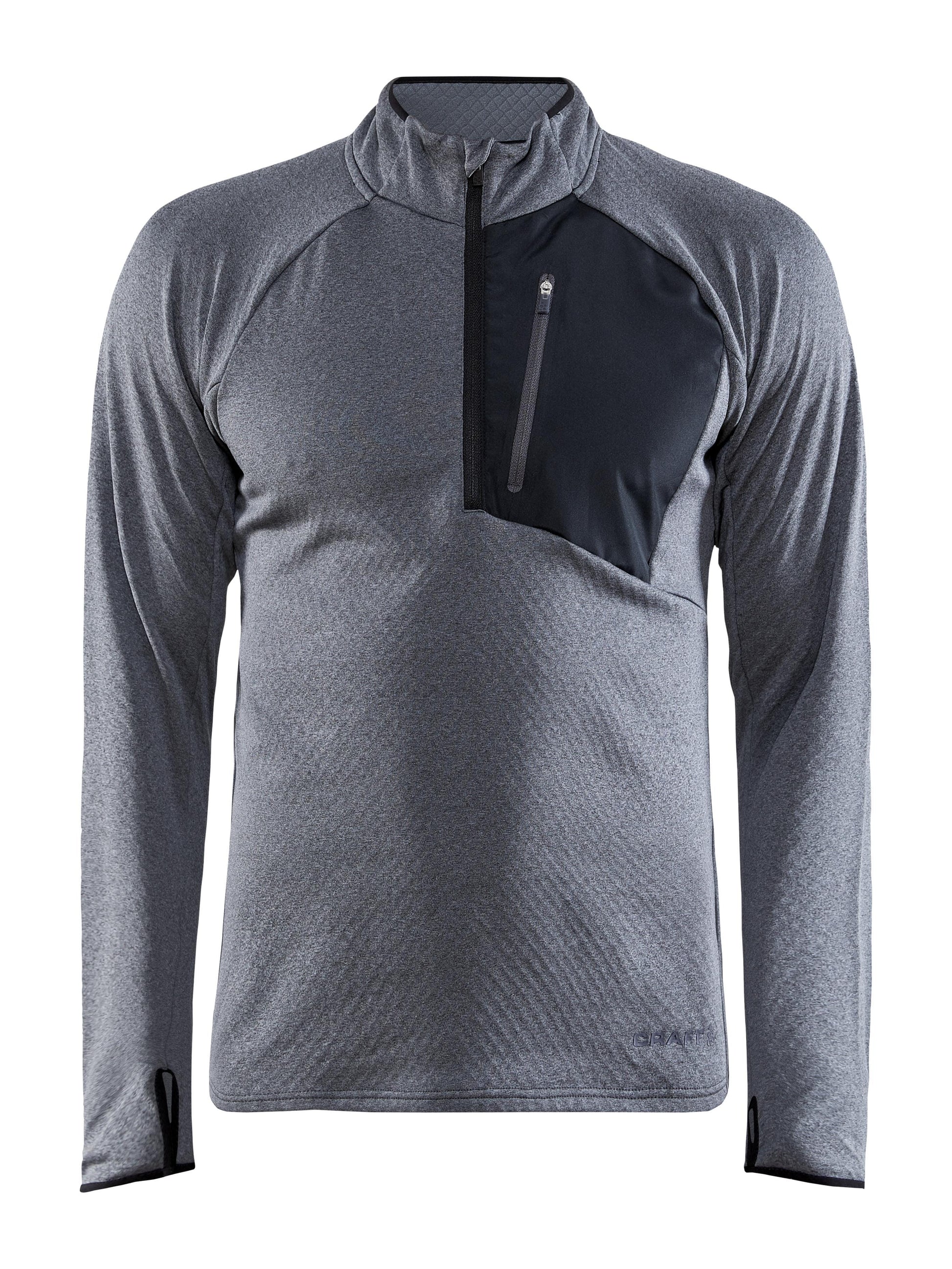 MEN'S CORE TRIM THERMAL MIDLAYER - Dk Grey Melange Craft Sportswear NA