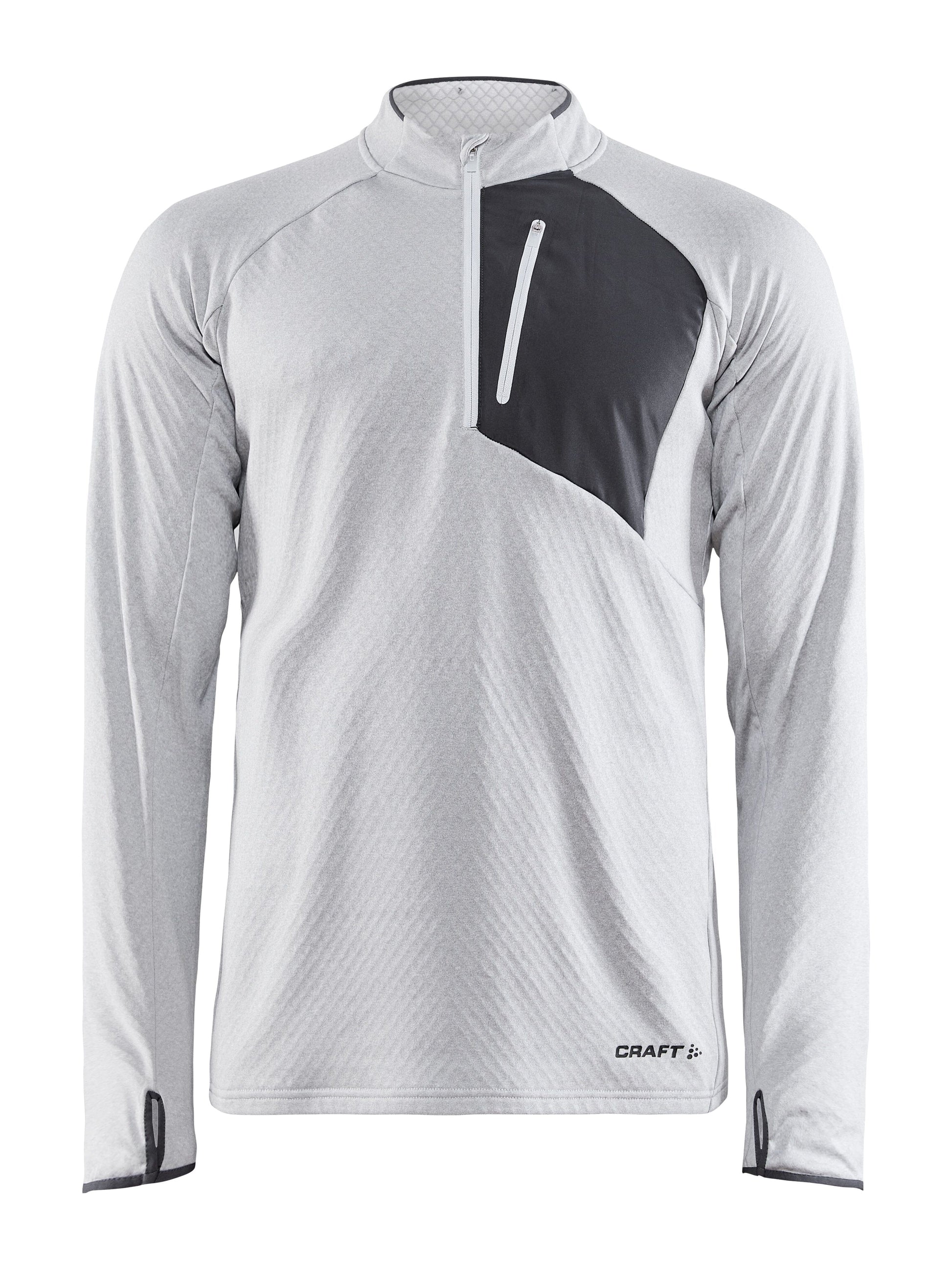 MEN'S CORE TRIM THERMAL MIDLAYER - GREY MELANGE Craft Sportswear NA