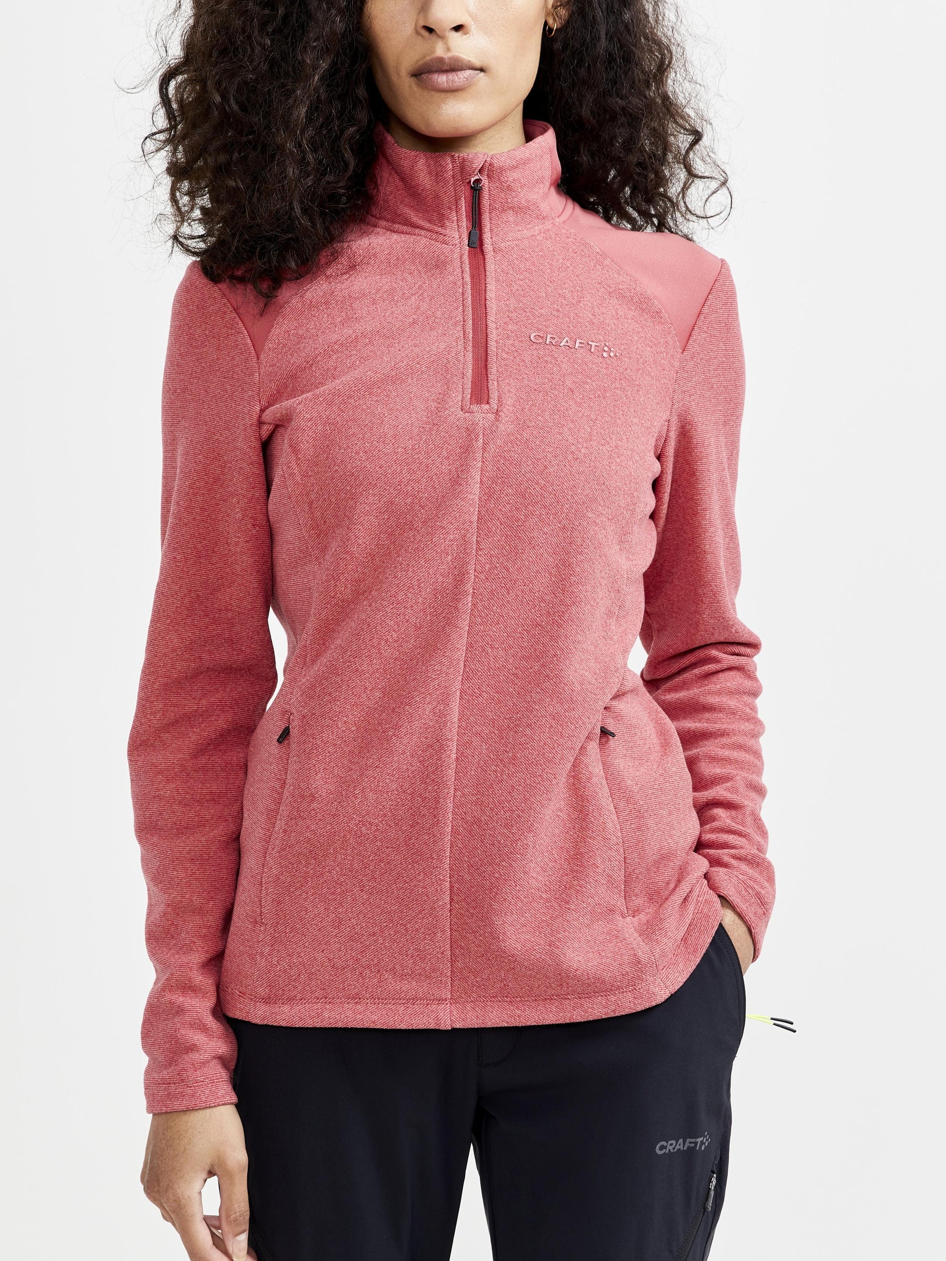 WOMEN'S CORE EDGE THERMAL MIDLAYER - ROSE Craft Sportswear NA