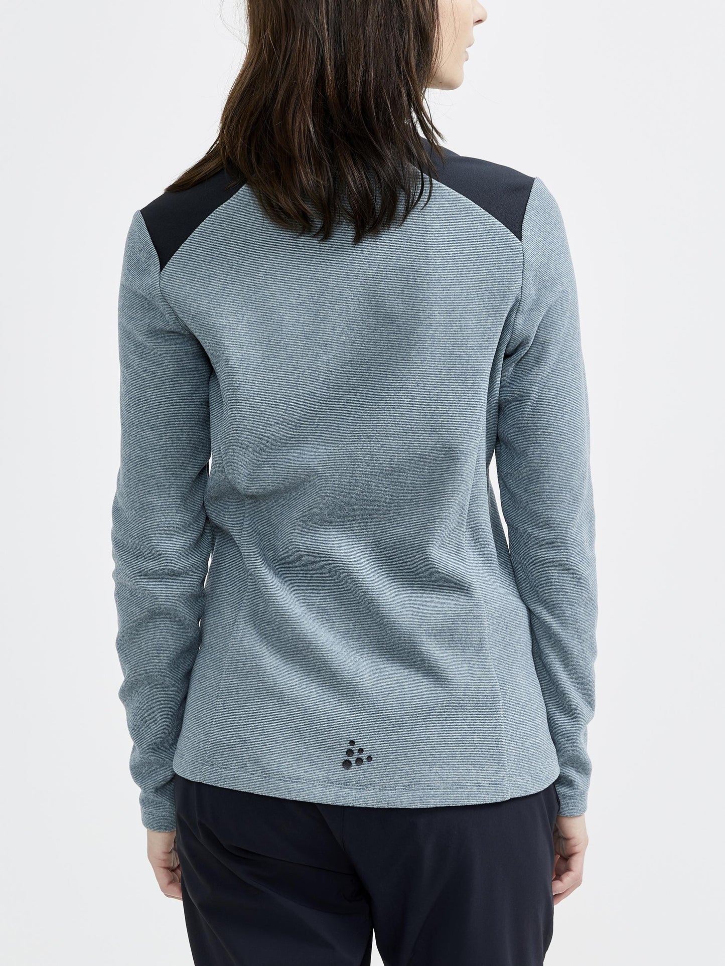 WOMEN'S CORE EDGE THERMAL MIDLAYER - TROOPER-BLACK Craft Sportswear NA