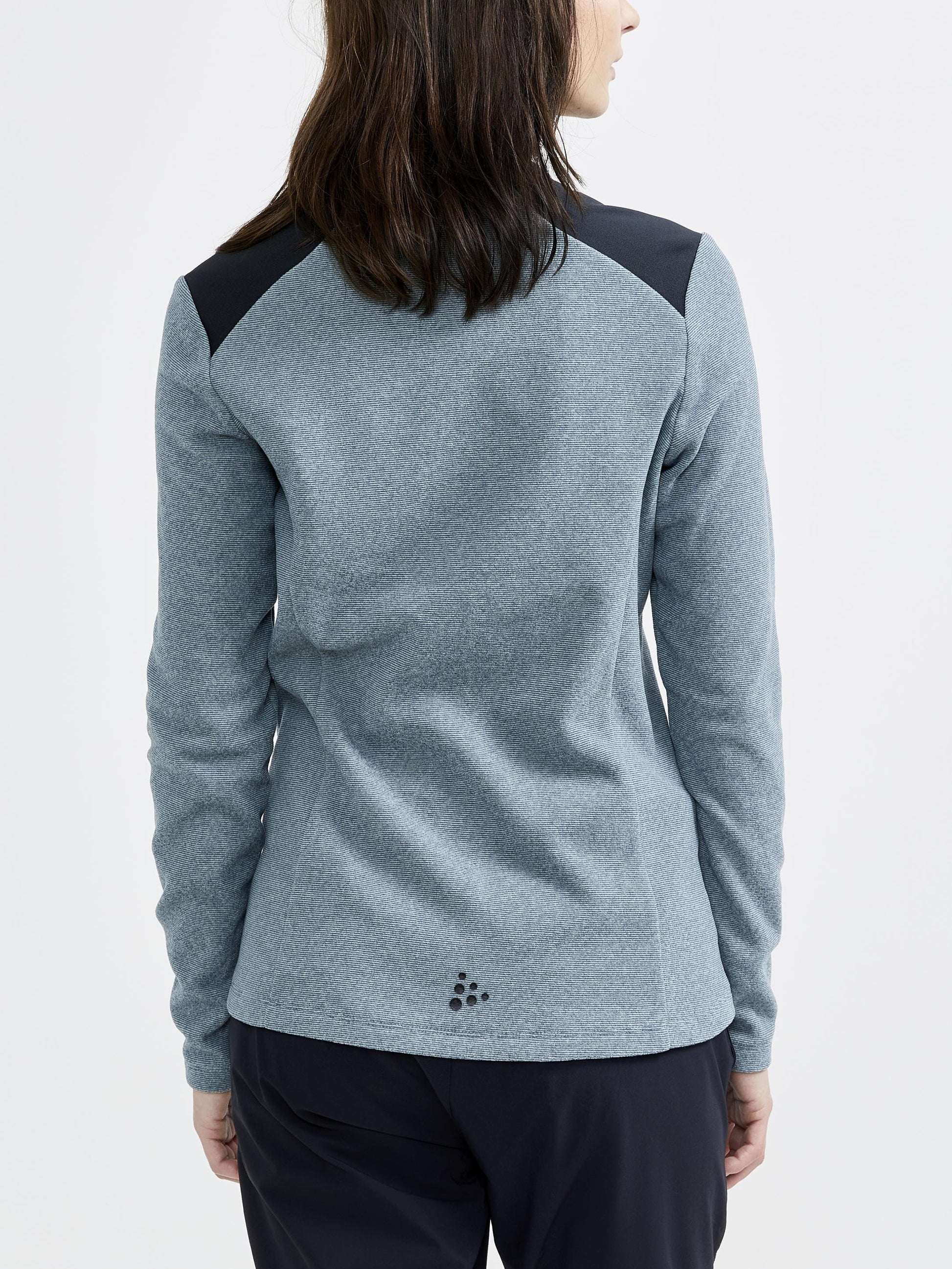 WOMEN'S CORE EDGE THERMAL MIDLAYER - TROOPER-BLACK Craft Sportswear NA