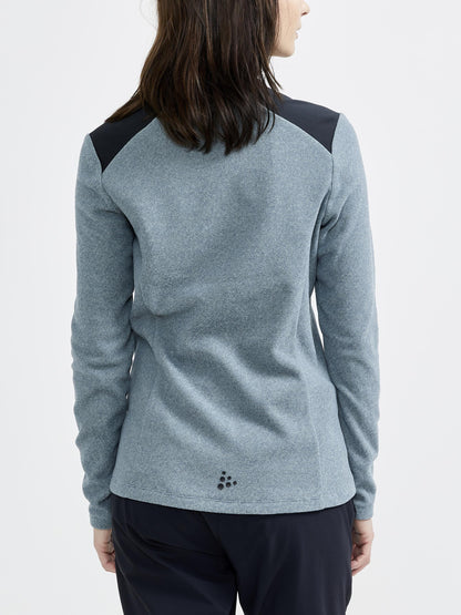 WOMEN'S CORE EDGE THERMAL MIDLAYER - TROOPER-BLACK Craft Sportswear NA