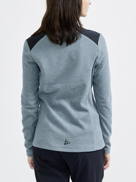 WOMEN'S CORE EDGE THERMAL MIDLAYER - TROOPER-BLACK Craft Sportswear NA