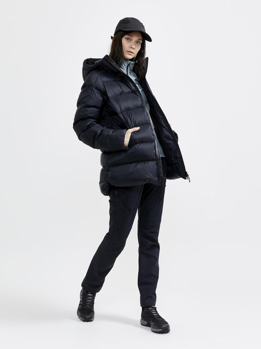 WOMEN'S CORE EDGE THERMAL MIDLAYER - TROOPER-BLACK Craft Sportswear NA