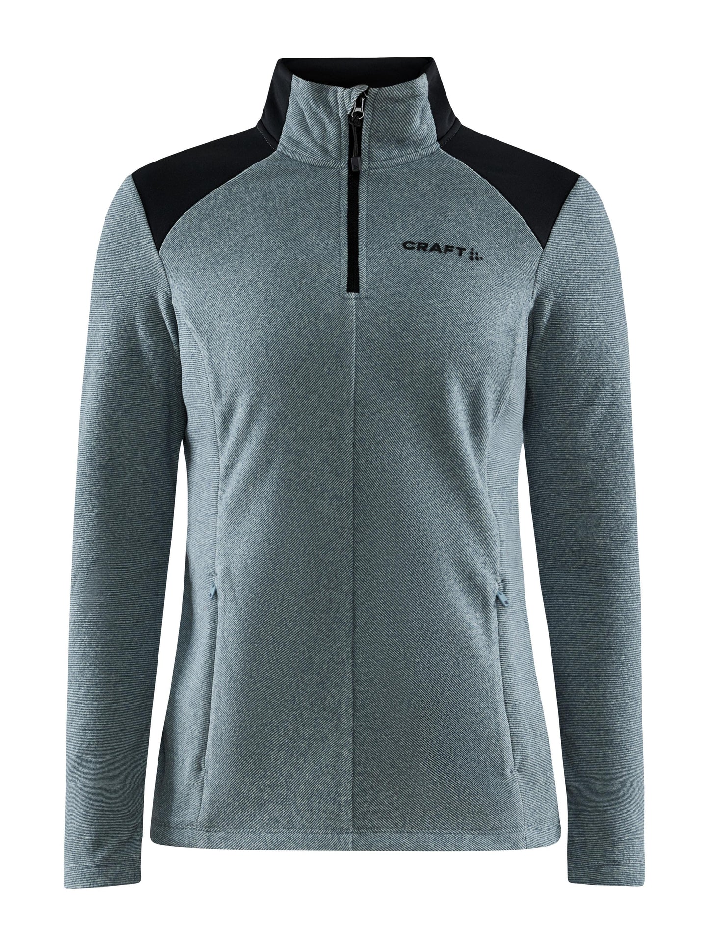 WOMEN'S CORE EDGE THERMAL MIDLAYER - TROOPER-BLACK Craft Sportswear NA