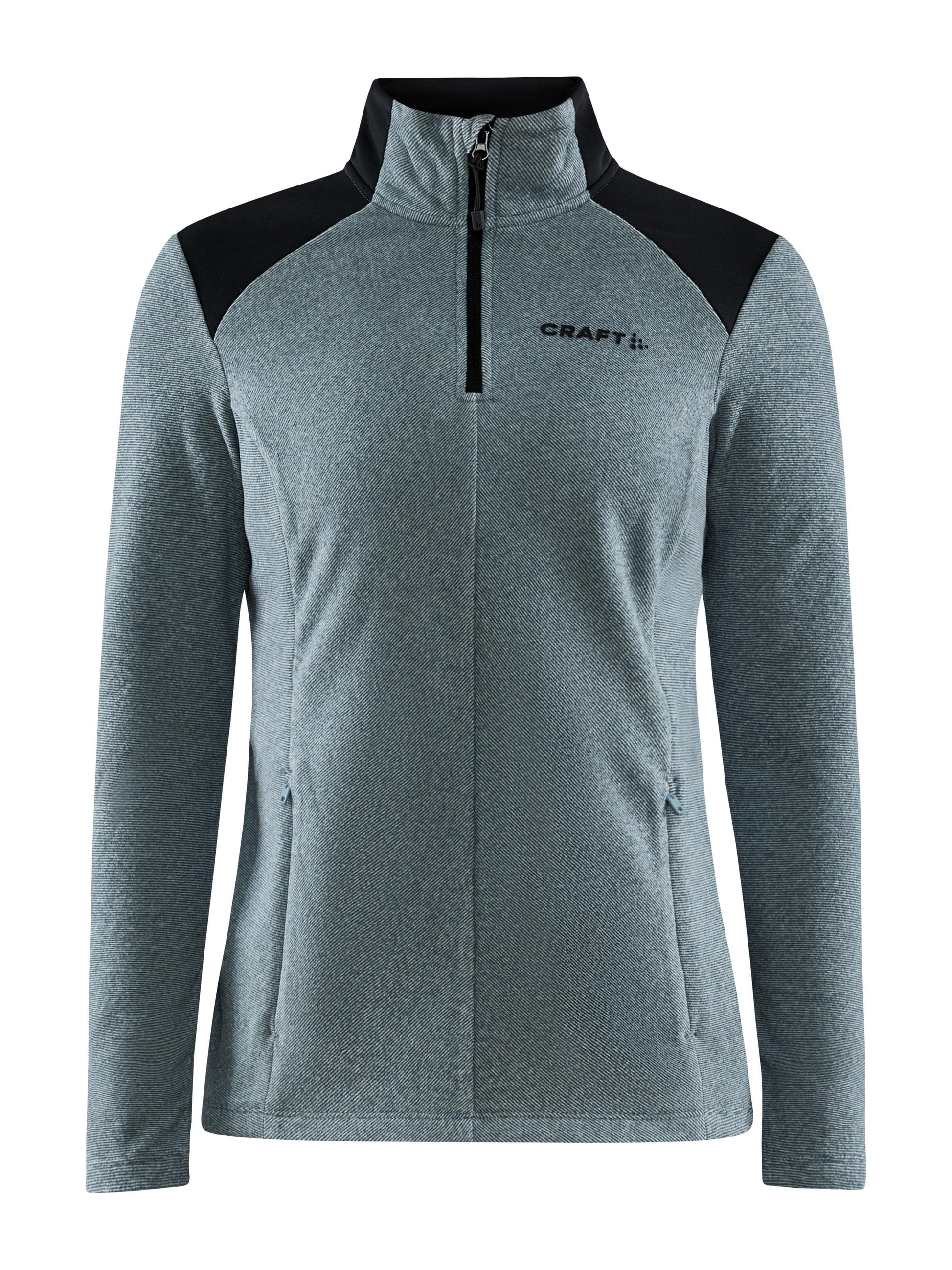 WOMEN'S CORE EDGE THERMAL MIDLAYER - TROOPER-BLACK Craft Sportswear NA