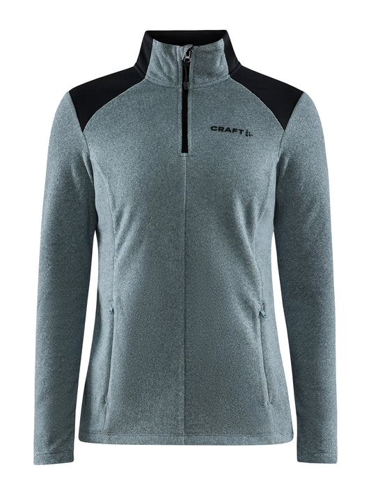 WOMEN'S CORE EDGE THERMAL MIDLAYER - TROOPER-BLACK Craft Sportswear NA