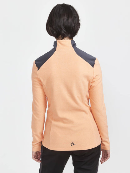 WOMEN'S CORE EDGE THERMAL MIDLAYER - GLOW-ASPHALT Craft Sportswear NA