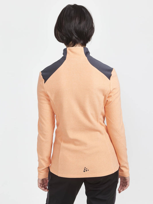 WOMEN'S CORE EDGE THERMAL MIDLAYER - GLOW-ASPHALT Craft Sportswear NA