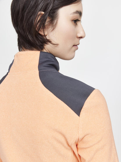 WOMEN'S CORE EDGE THERMAL MIDLAYER - GLOW-ASPHALT Craft Sportswear NA