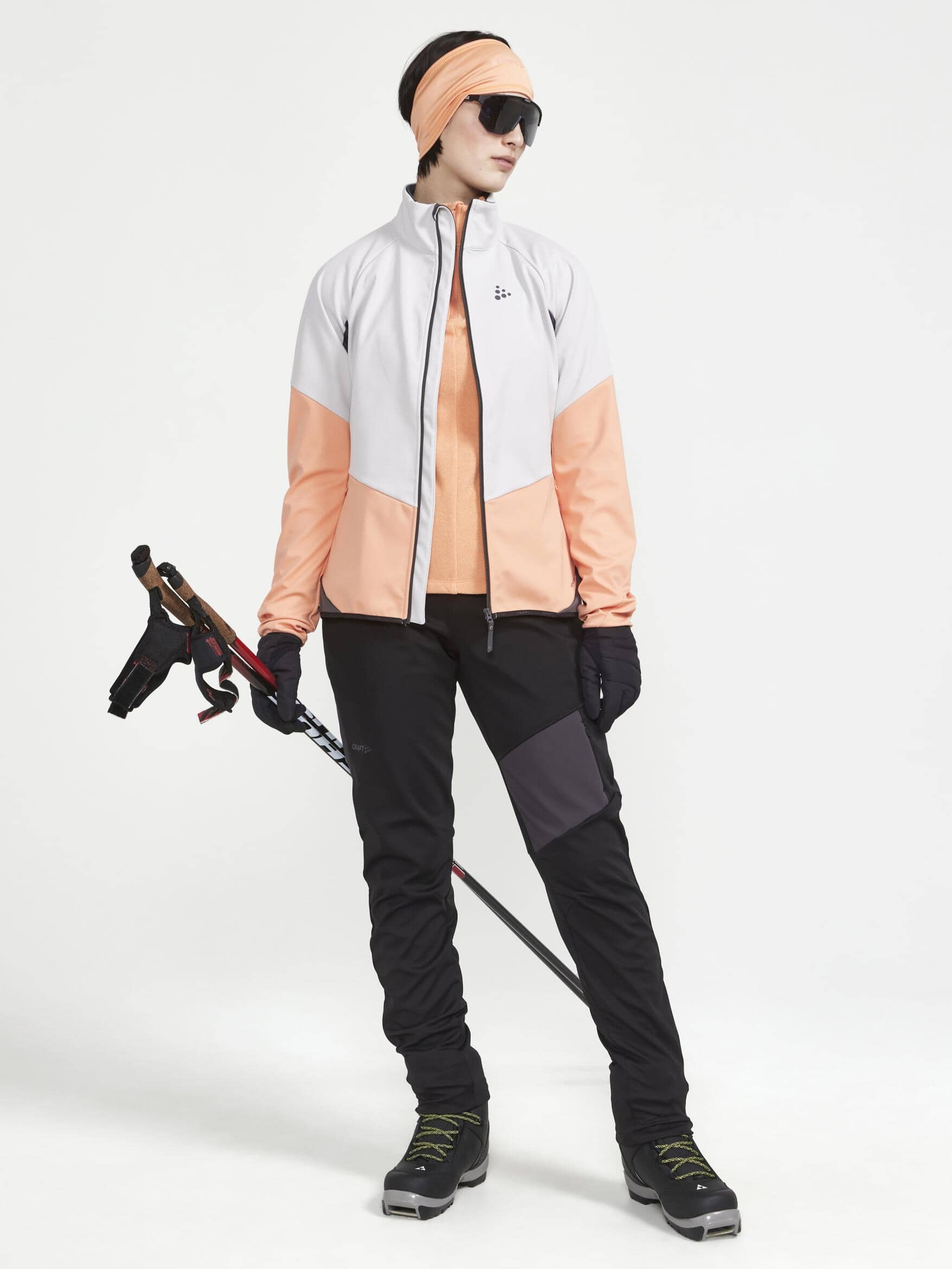 WOMEN'S CORE EDGE THERMAL MIDLAYER - GLOW-ASPHALT Craft Sportswear NA