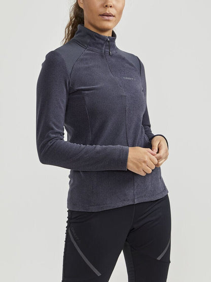 Women's Core Edge Thermal Midlayer - Black/Asphalt Women's Midlayers and Hoodies Craft Sportswear NA