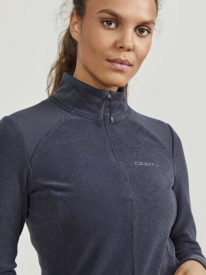 Women's Core Edge Thermal Midlayer - Black/Asphalt Women's Midlayers and Hoodies Craft Sportswear NA