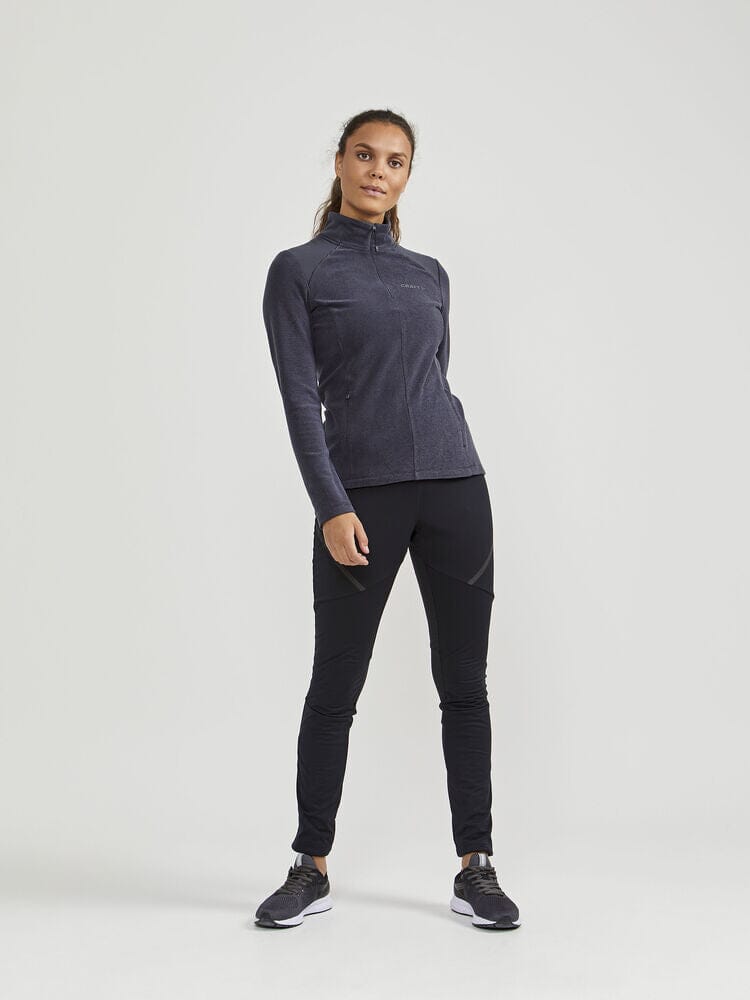 Women's Core Edge Thermal Midlayer - Black/Asphalt Women's Midlayers and Hoodies Craft Sportswear NA