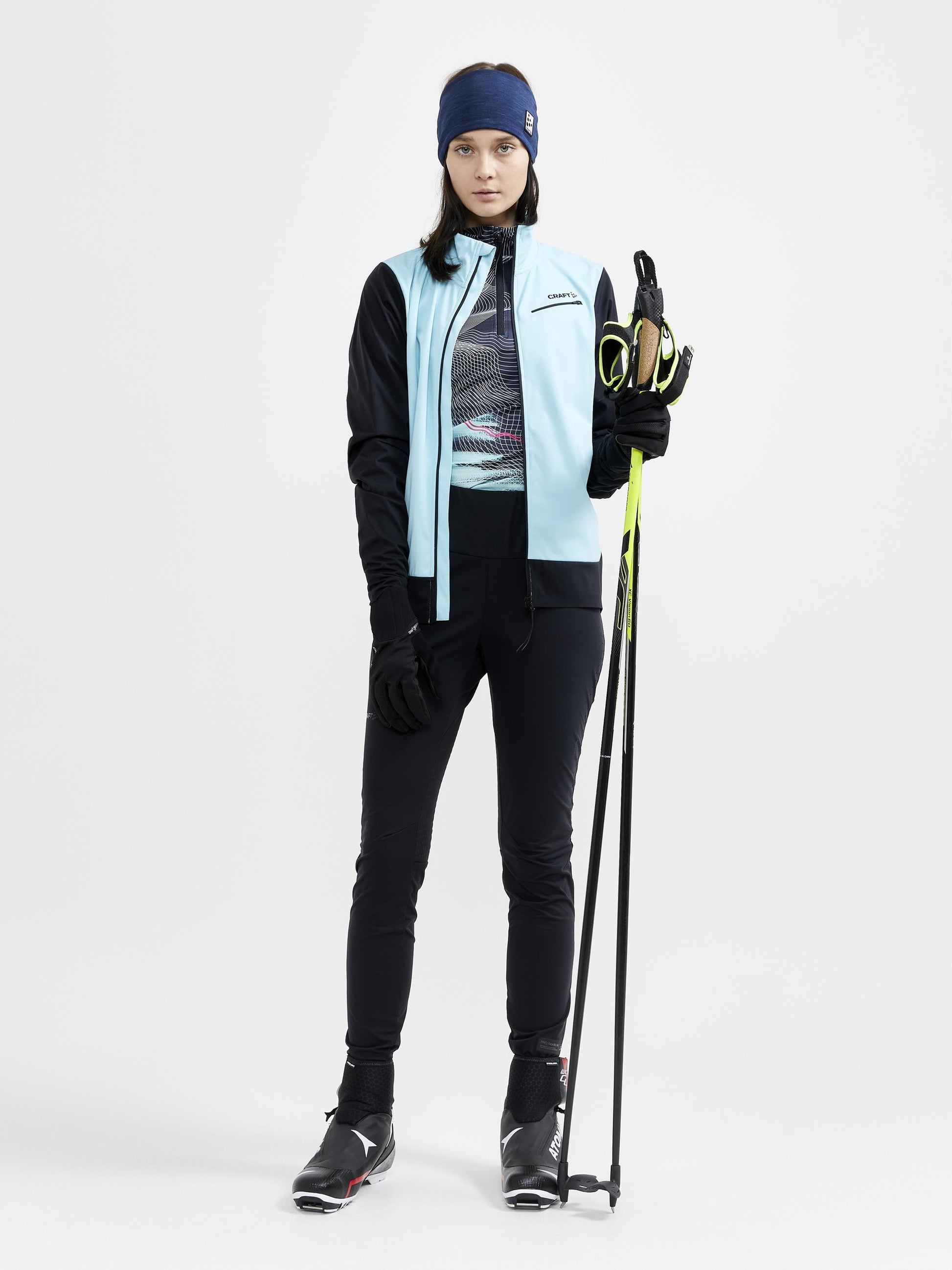 WOMEN'S PRO VELOCITY XC SKI JACKET - AREA/BLACK Craft Sportswear NA