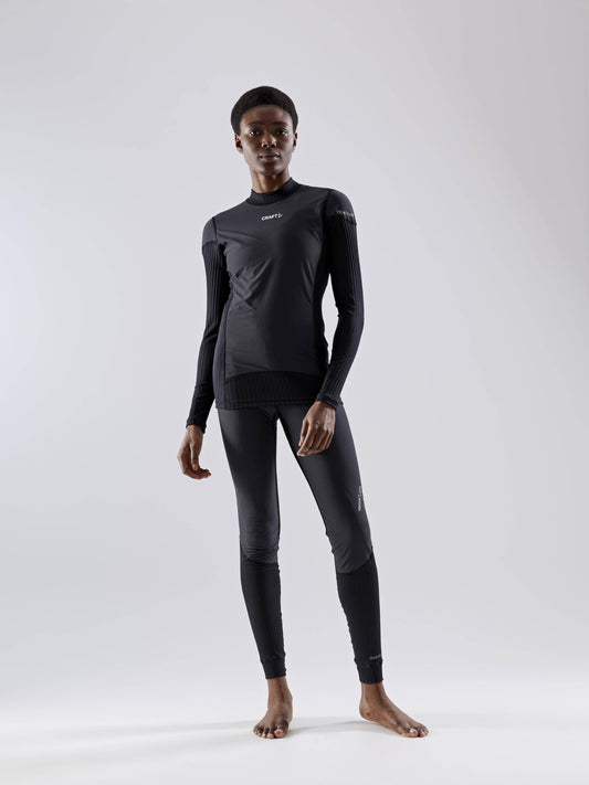 WOMEN'S ACTIVE EXTREME X WIND BASELAYER - Black/Granite Craft Sportswear NA